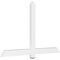 Ekena Millwork Eugene Architectural Grade PVC Gable Bracket, 60"W x 37 1/2"H x 2"D x 4"F, 15/12 Pitch GBP060X38X0204EUG00 - alternate 1